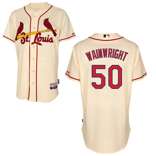 Adam Wainwright #50 Youth Baseball Jersey-St Louis Cardinals Authentic Alternate Cool Base MLB Jersey